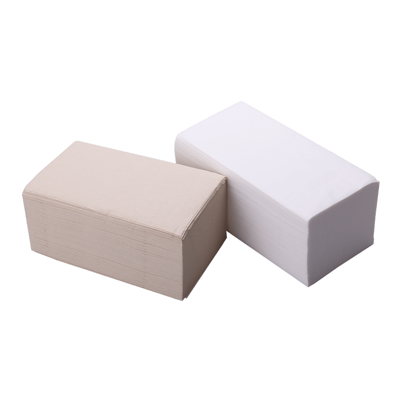 Bamboo and wood pulp facial tissue paper