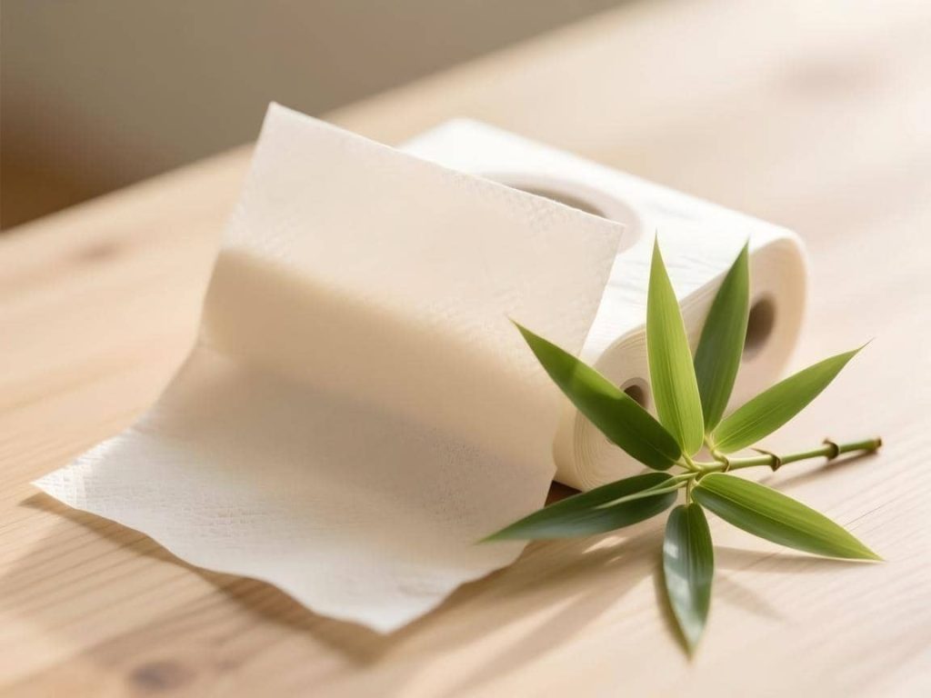 dust-free toilet paper made of bamboo pulp