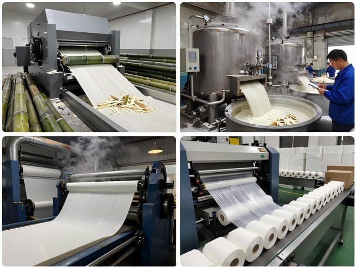 Bamboo Toilet Paper manufacturing process