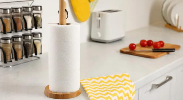 Kitchen Paper Towels and Reusable Cloths