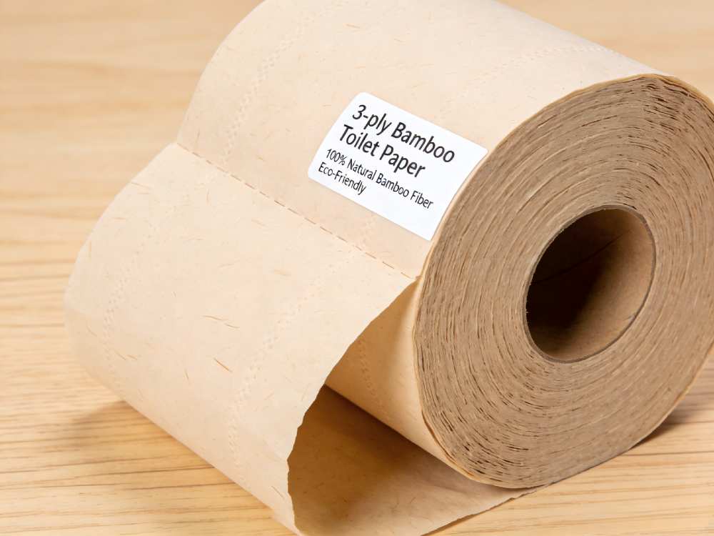 3-ply bamboo toilet paper roll