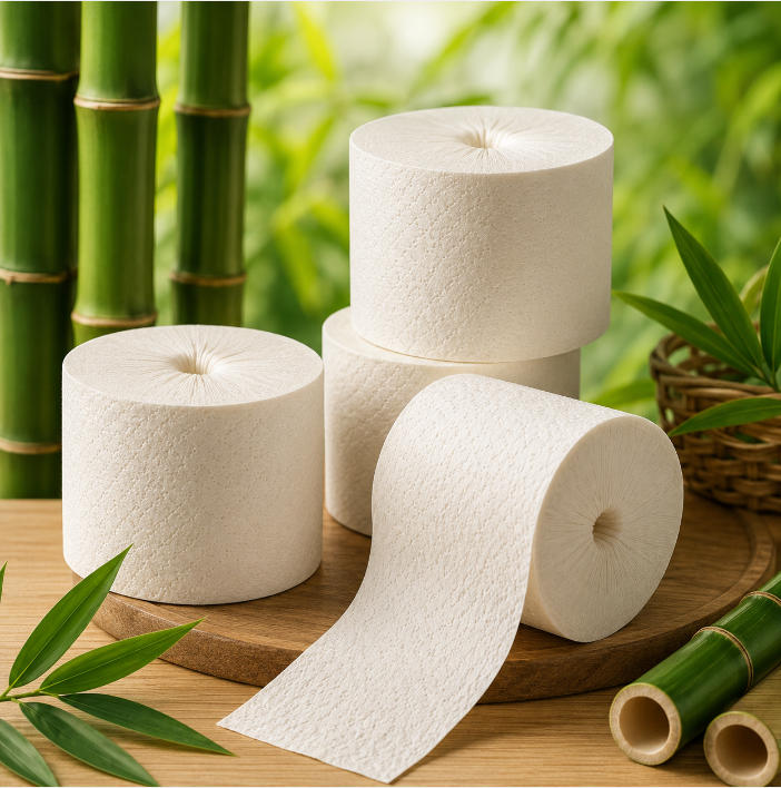 Bamboo Coreless Toilet Paper