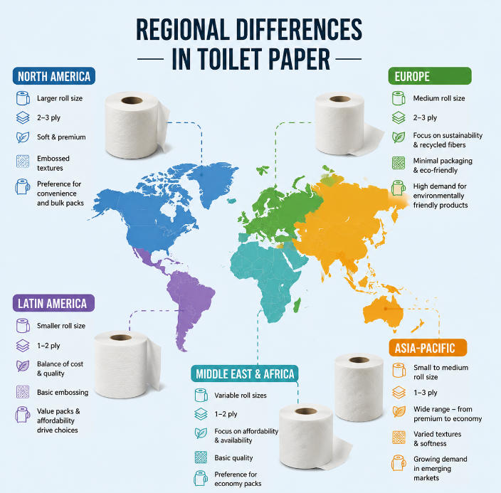 Regional Differences in Toilet Paper