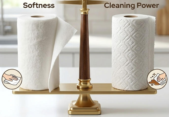 Softness vs. Cleaning Performance Balance in Kitchen Paper Towels