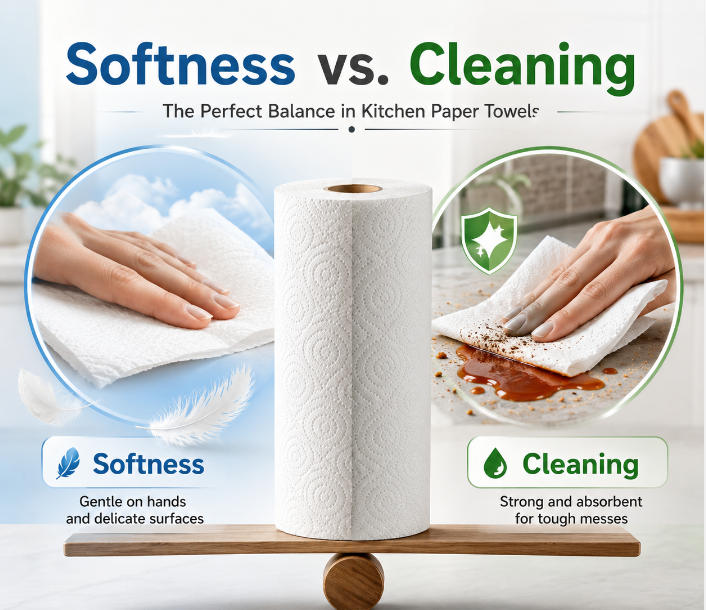 Softness vs. Cleaning Power Balance in Kitchen Paper Towels