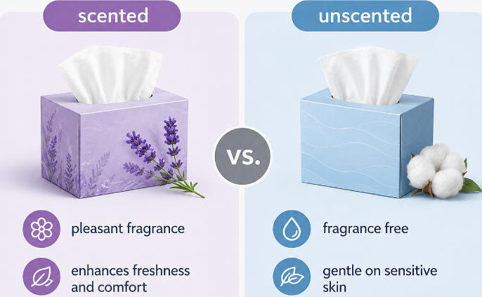 Scented vs. Unscented Facial Tissue Paper