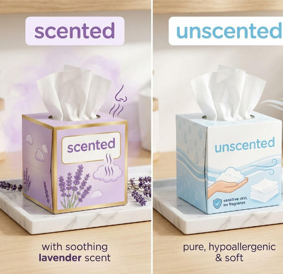 Scented vs. Unscented Facial Tissue Papers