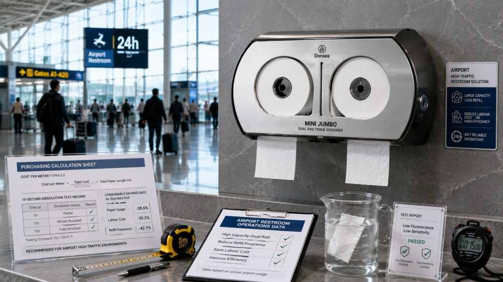 Commercial Toilet Paper in airport