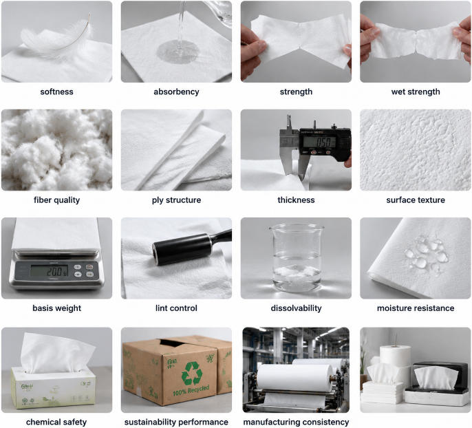 Main Characteristics Determining the Performance of Tissue Paper