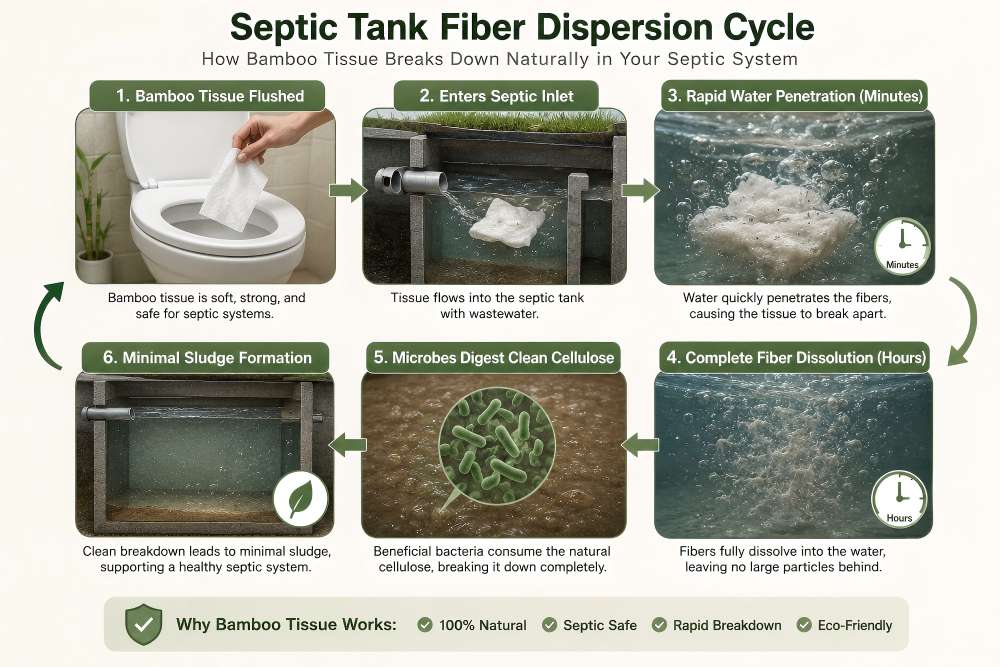 Septic Tank Fiber Dispersion Cycle