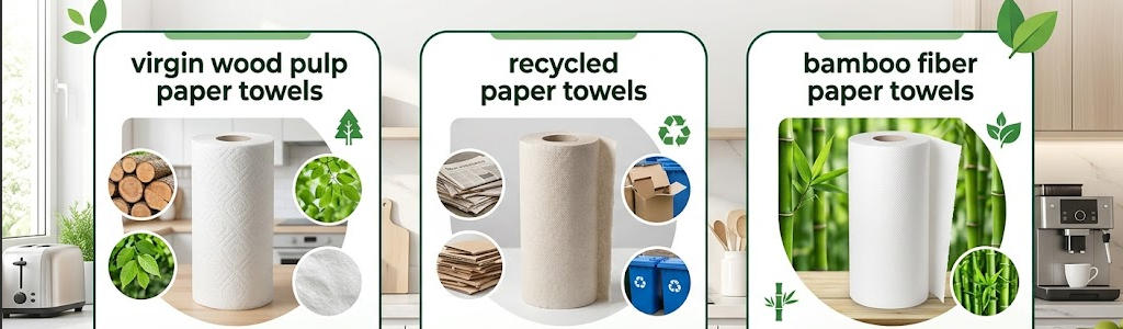 Types of Kitchen Paper Towels based on Different Materials