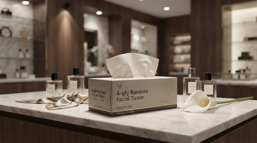 4-ply bamboo facial tissue
