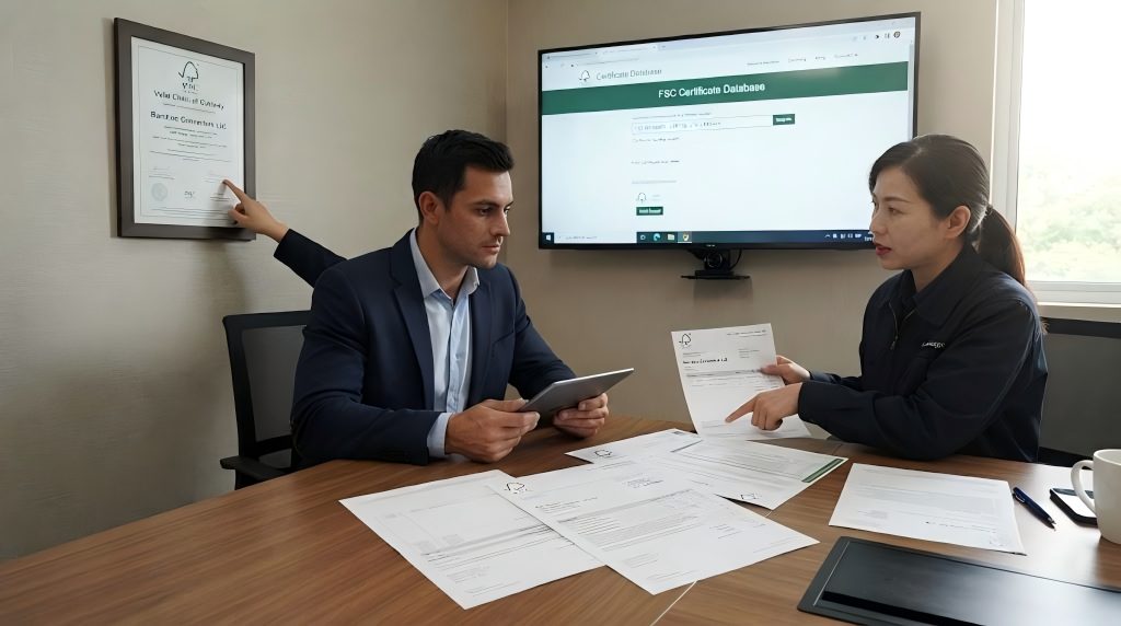B2B buyer in factory
