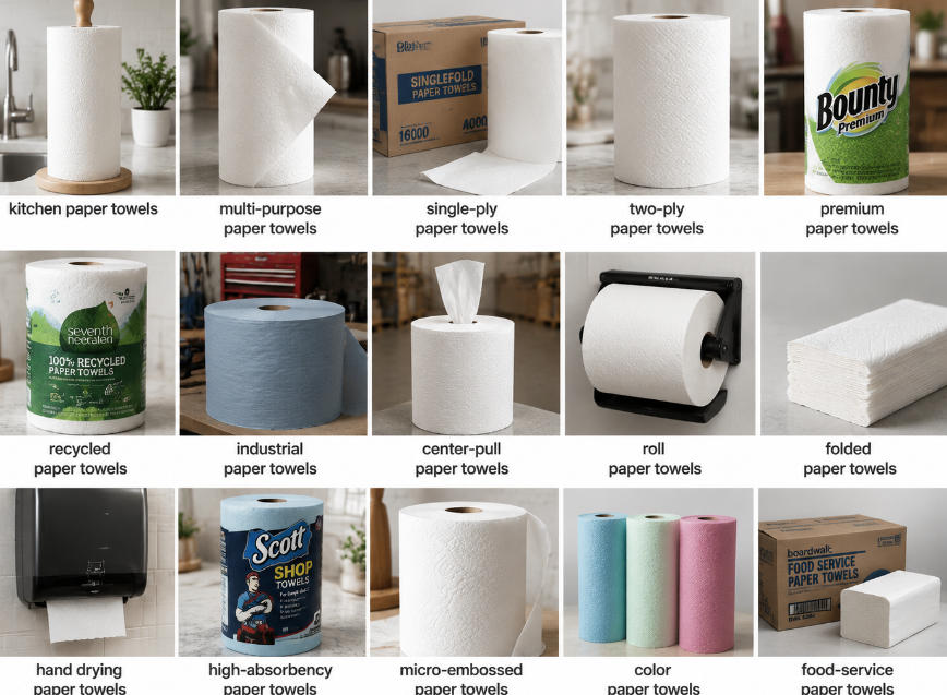Common Types of Paper Towels
