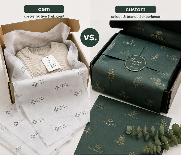 OEM vs. Custom Tissue Paper for Brands