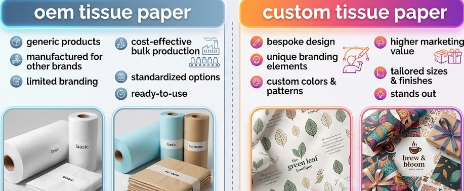 OEM vs. Custom Tissue Paper