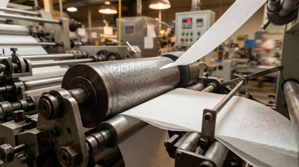 Precision Tissue Embossing Machine