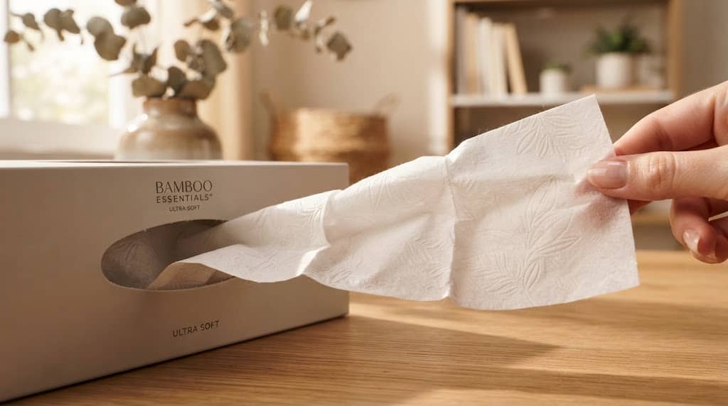 Soft Facial Tissue Close Up