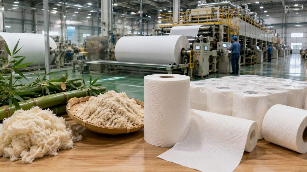 TAD bamboo kitchen paper production