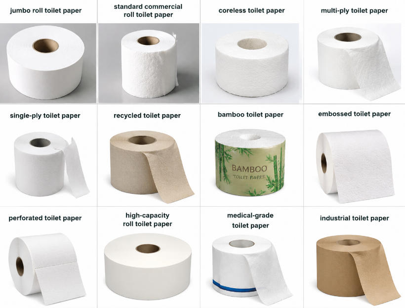Types of Commercial Toilet Paper