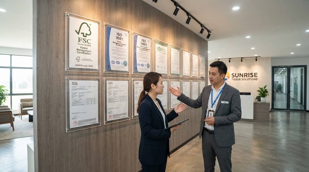 International Certifications & Compliance Wall
