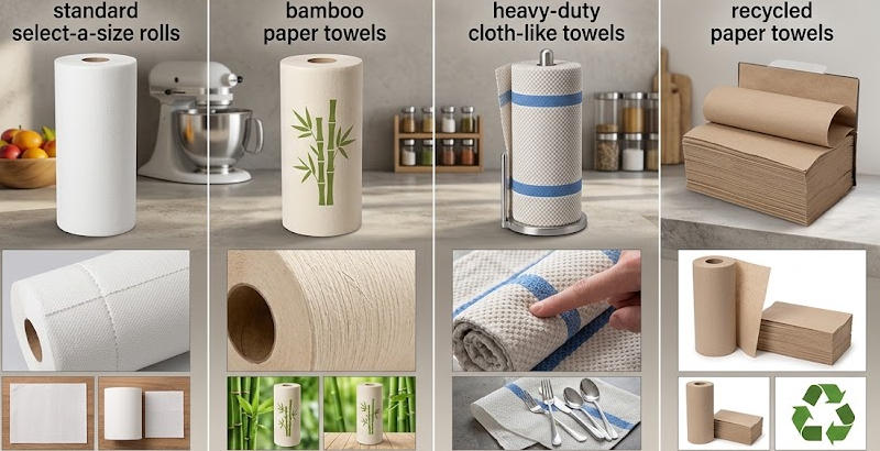 Types of Kitchen Paper Towels